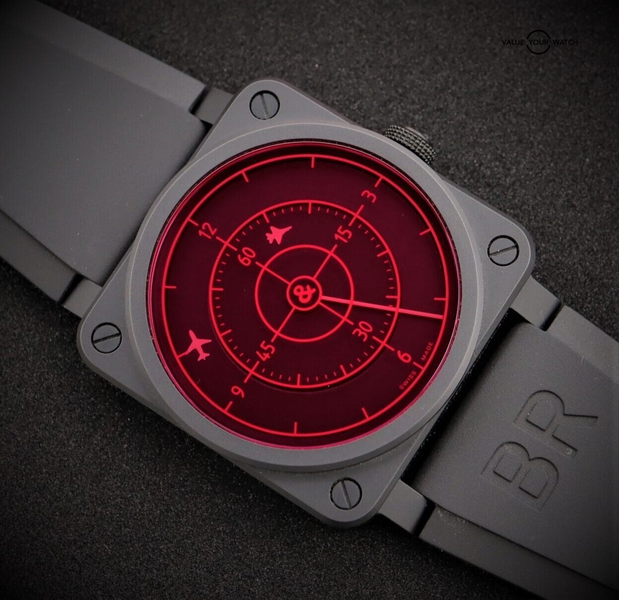 Bell & Ross Red Radar Ceramic BR 03-92 LE 999 Pieces BOXES/PAPERS! - Image 5
