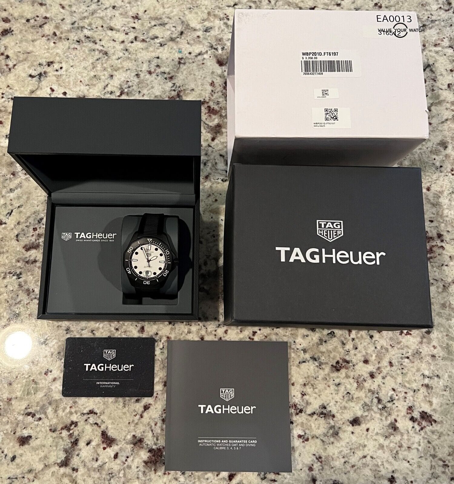 Tag Heuer Aquaracer 43mm Professional 300M Night Diver WBP201D.FT6197 BOX/PAPERS - Image 13