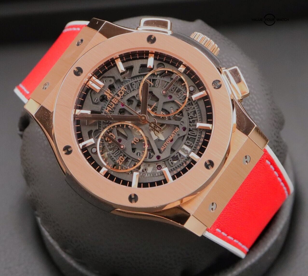 Hublot Classic Fusion Aerofusion 45mm 18K Rose Gold Skeleton Dial Boxes/Papers! - Image 2