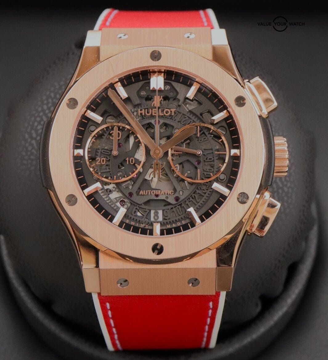 Hublot Classic Fusion Aerofusion 45mm 18K Rose Gold Skeleton Dial Boxes/Papers! - Image 5
