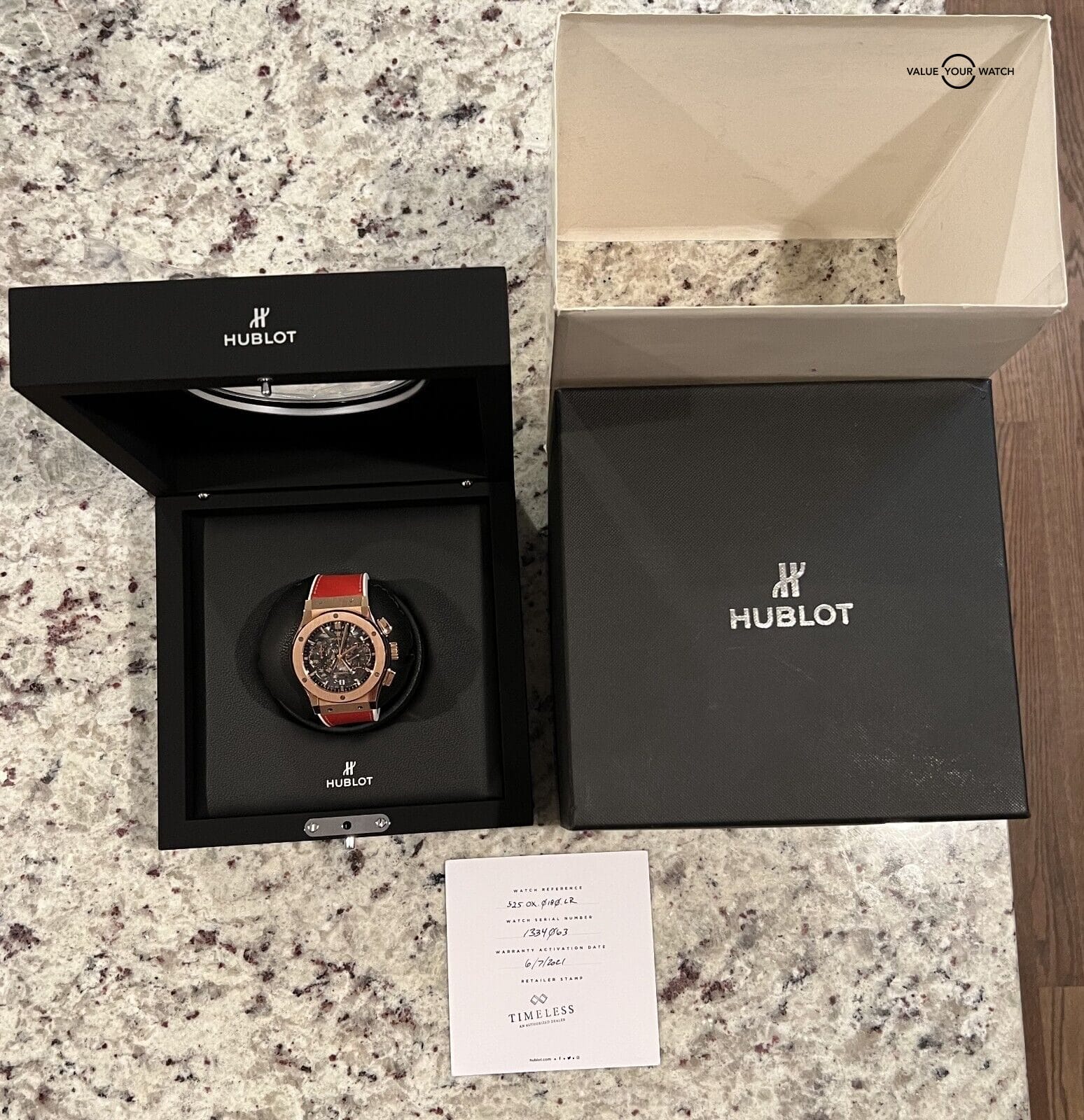 Hublot Classic Fusion Aerofusion 45mm 18K Rose Gold Skeleton Dial Boxes/Papers! - Image 15