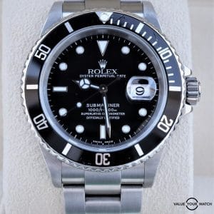 Rolex Submariner Date 16610 40mm Stainless Steel Black Dial