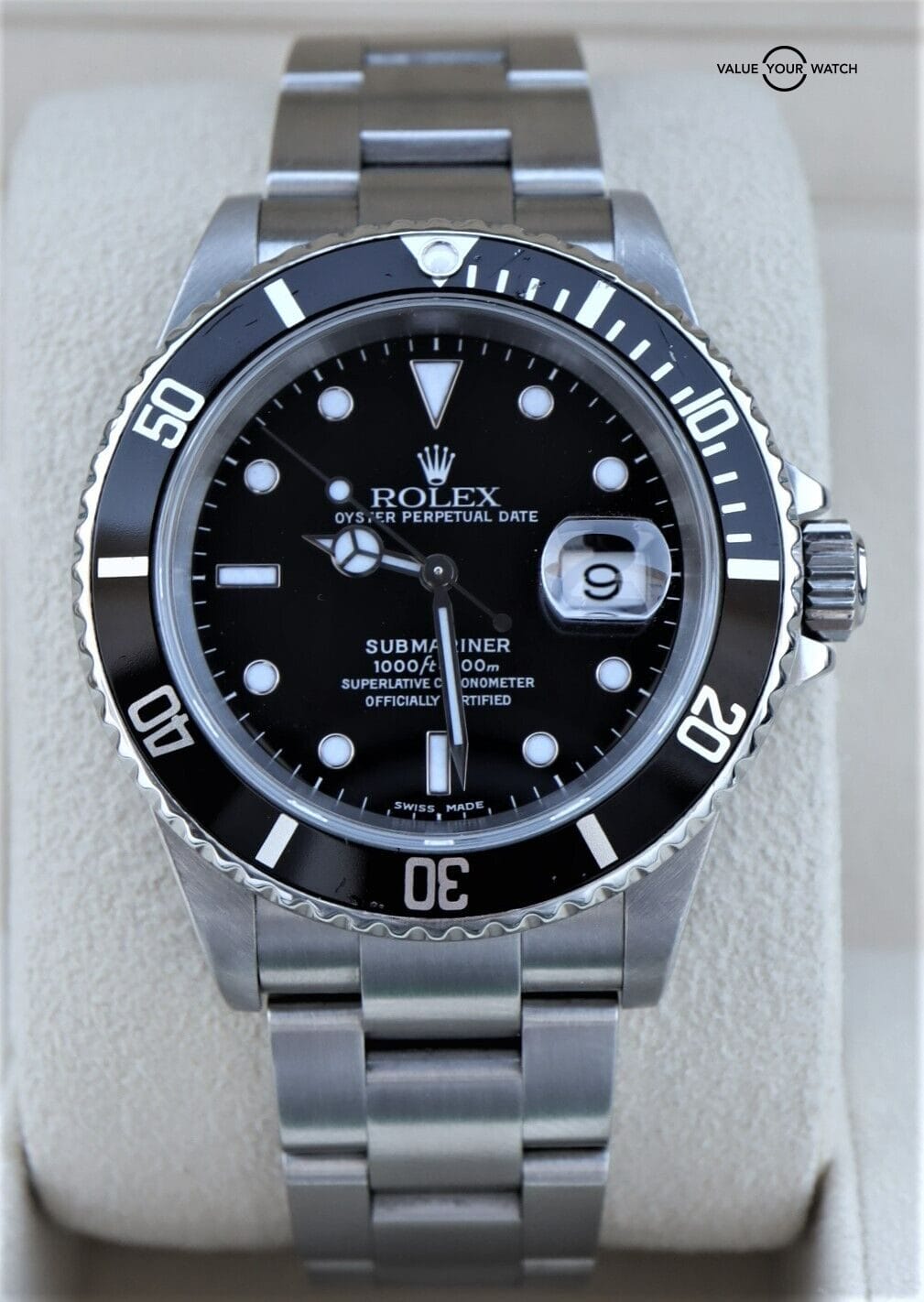 Rolex Submariner Date 16610 40mm Stainless Steel Black Dial - Image 3