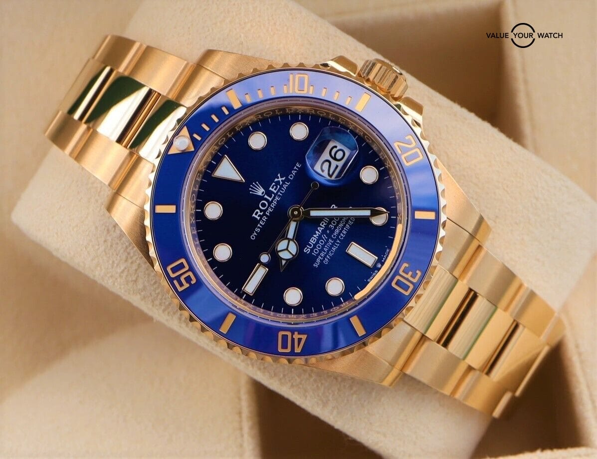 Rolex Submariner Date 126618LB 41mm 18k Yellow Gold Blue Dial Unworn Dec 2022 - Image 3