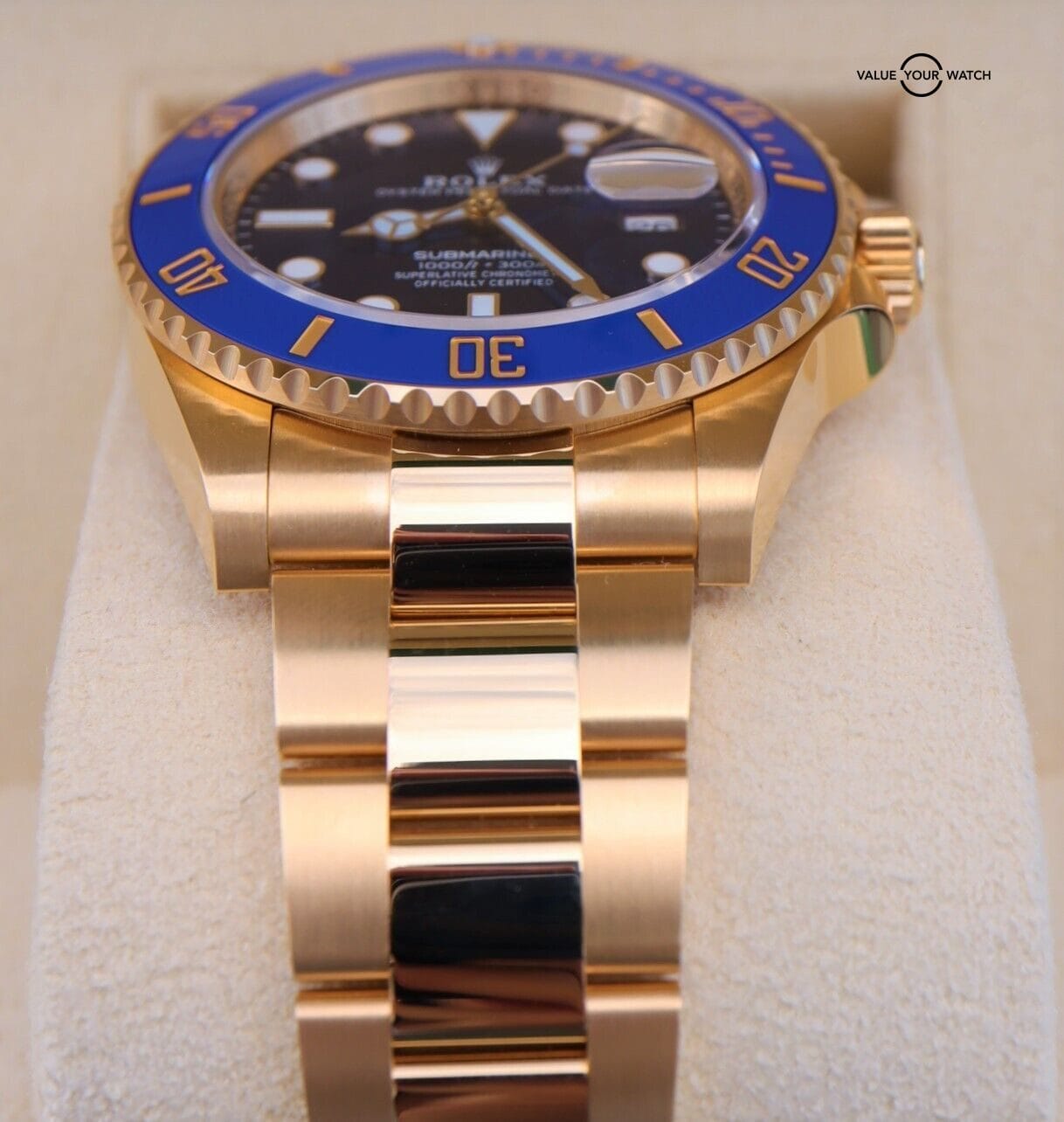 Rolex Submariner Date 126618LB 41mm 18k Yellow Gold Blue Dial Unworn Dec 2022 - Image 4