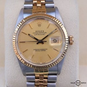 Rolex Datejust 36mm 16013 18K Yellow Gold & Stainless Steel  