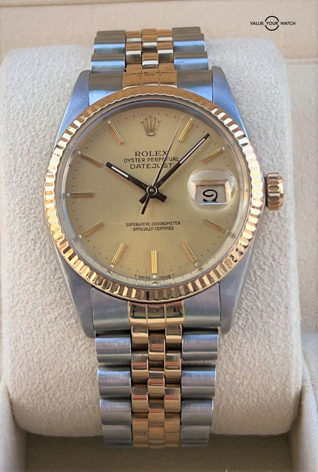 Rolex Datejust 36mm 16013 18K Yellow Gold & Stainless Steel - Image 6