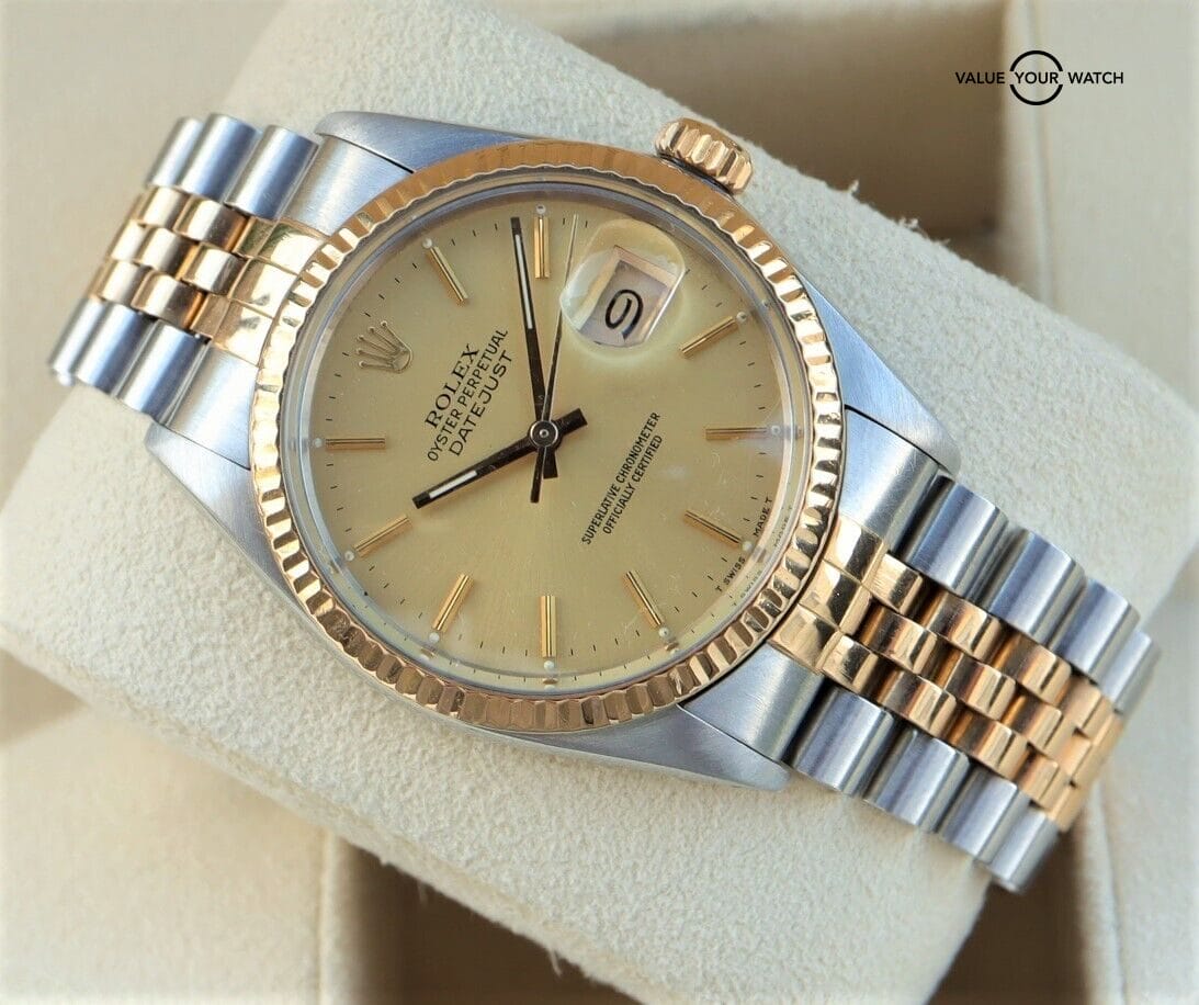 Rolex Datejust 36mm 16013 18K Yellow Gold & Stainless Steel - Image 7