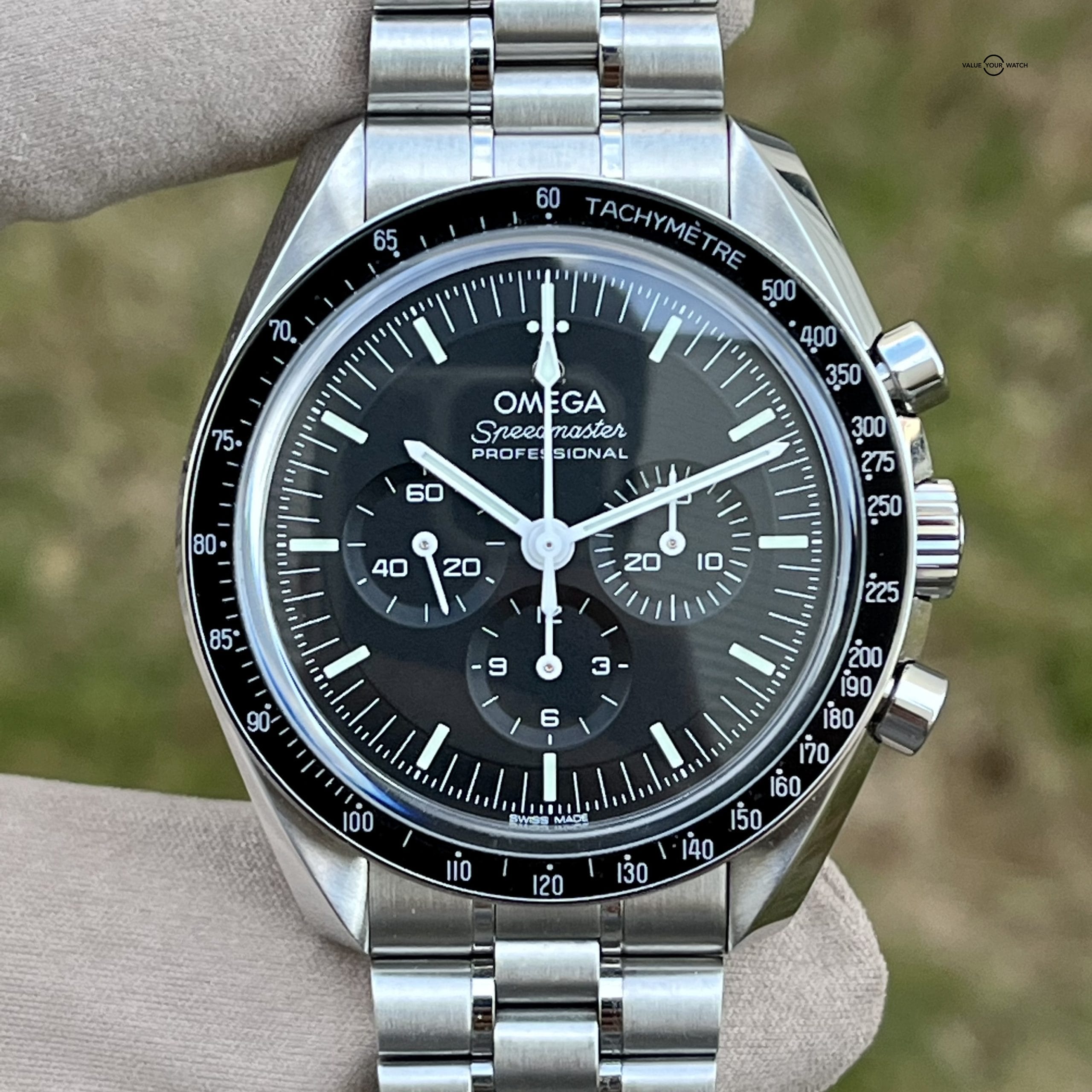 2021 42mm Omega Speedmaster Professional Moonwatch Sapphire Sandwich Box/Papers $7,200 MSRP