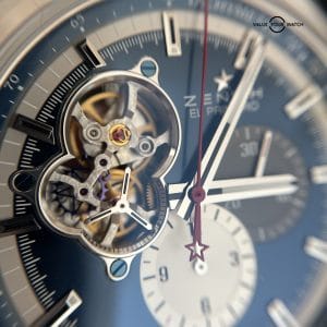 Zenith El Primero Chronomaster 1969 42mm in Steel on Blue Rubber Strap with Blue Dial