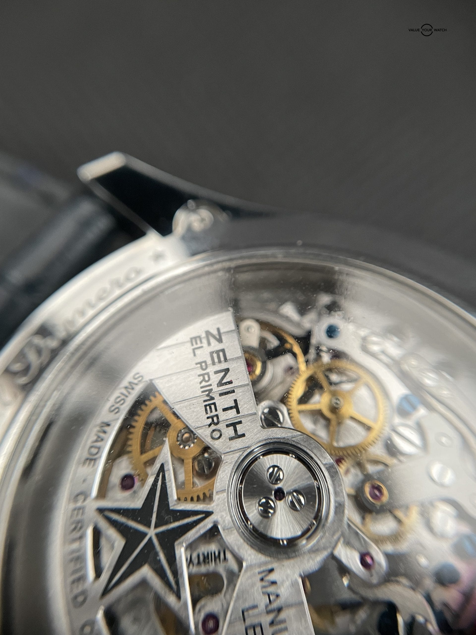 Zenith El Primero Chronomaster 1969 42mm in Steel on Blue Rubber Strap with Blue Dial - Image 8