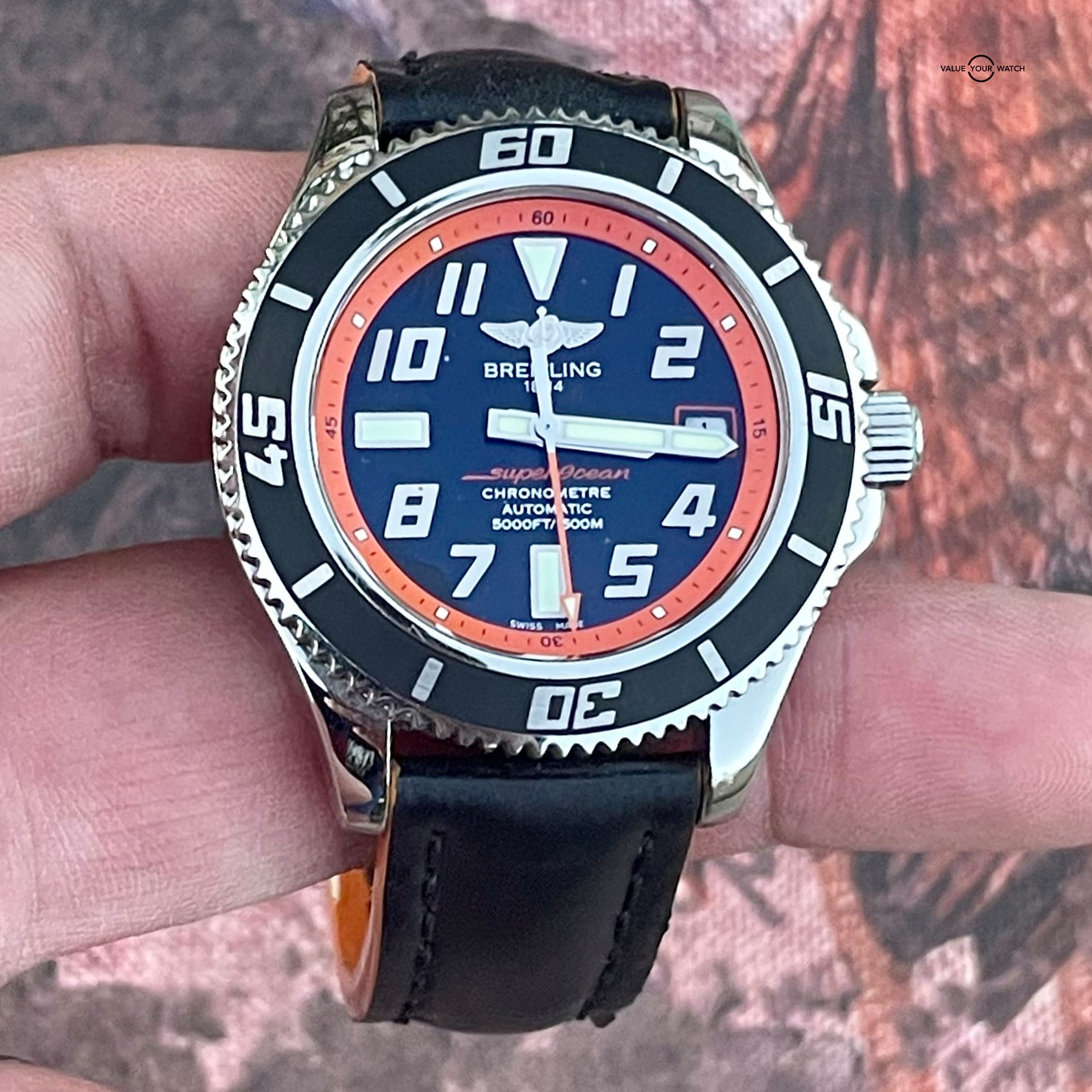 BREITLING Super Ocean Orange Abyss Black 42 Automatic A17364 Superocean Limited - Image 2