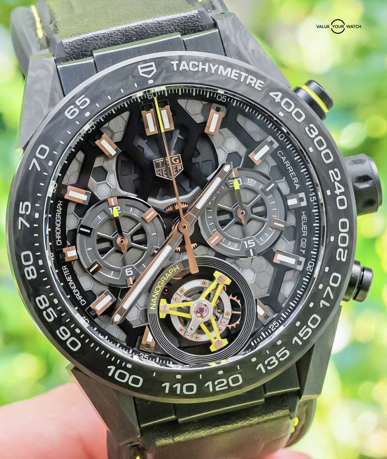 Tag Heuer Carrera HEUER 02T Tourbillon Nanograph Carbon Complete   : Value Your Watch