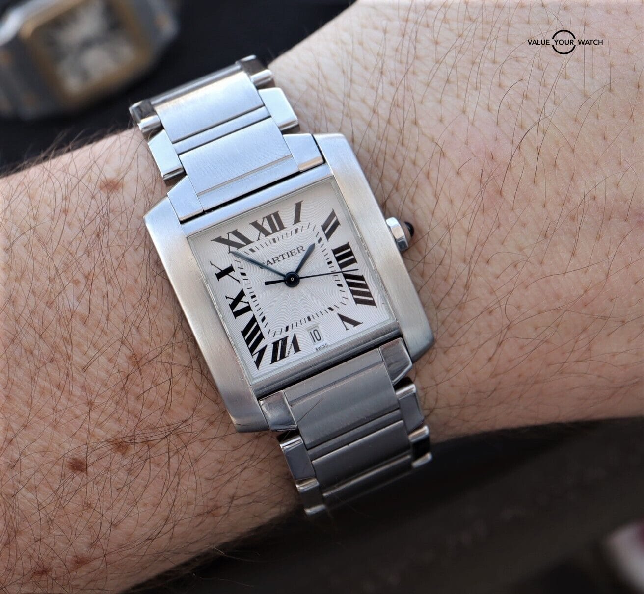 Cartier Tank Francaise Large Automatic Stainless Steel W51002Q3 - Image 2