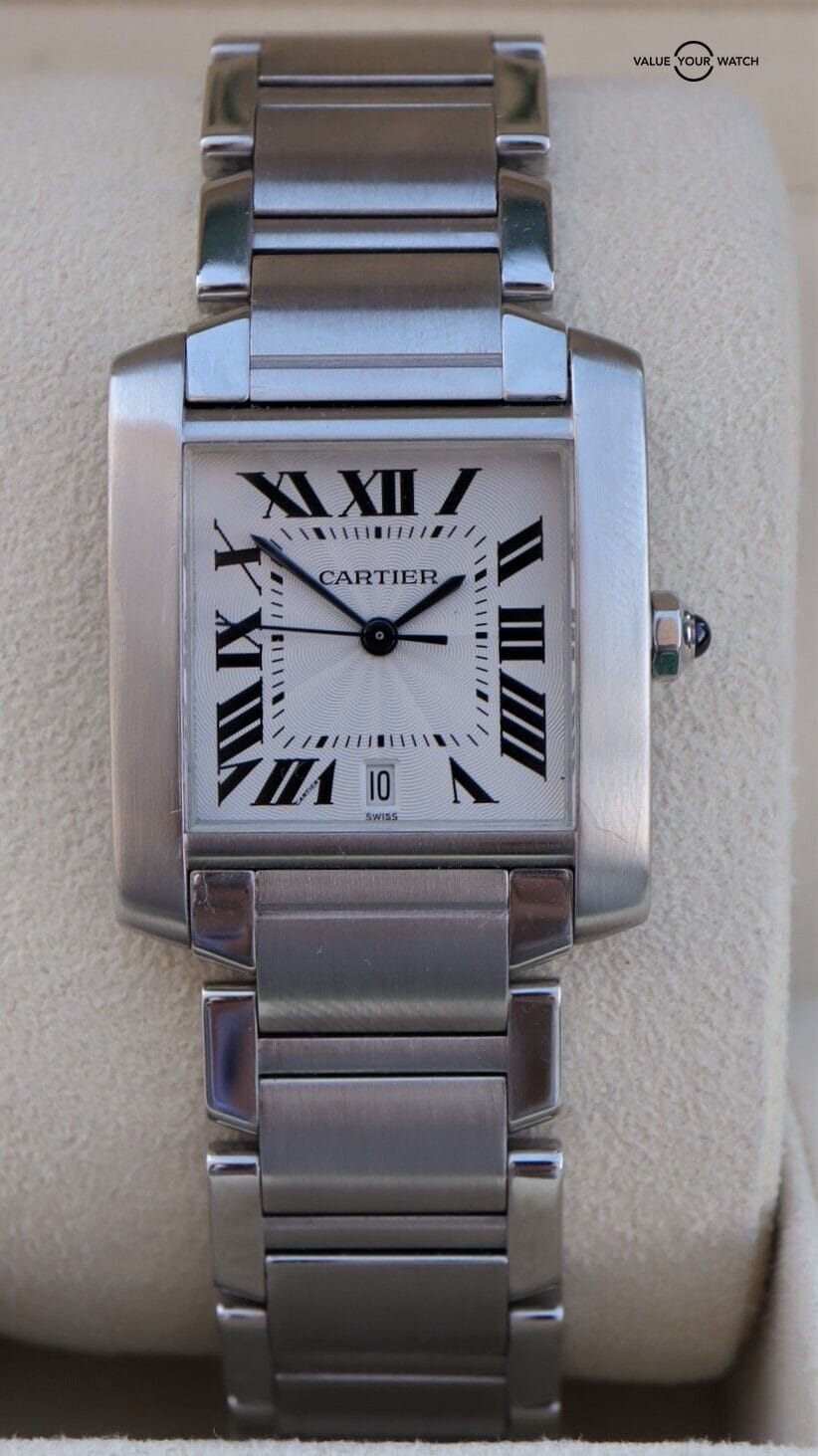 Cartier Tank Francaise Large Automatic Stainless Steel W51002Q3