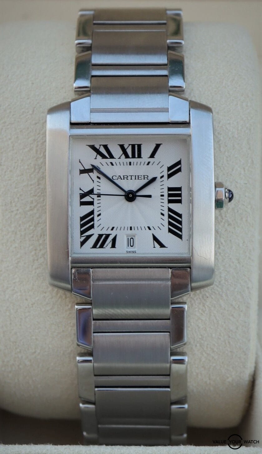 Cartier Tank Francaise Large Automatic Stainless Steel W51002Q3