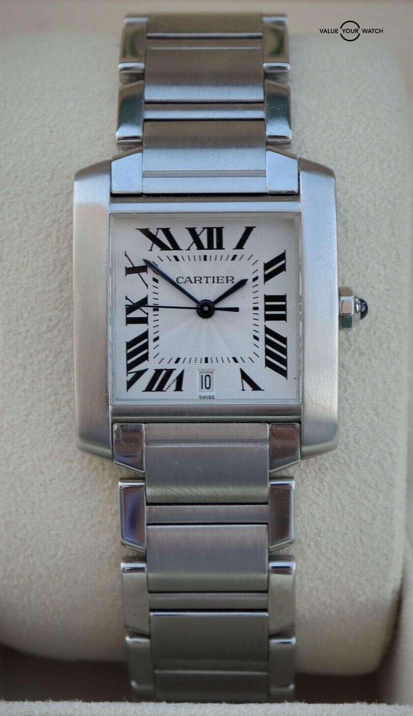 Cartier Tank Francaise Large Automatic Stainless Steel W51002Q3