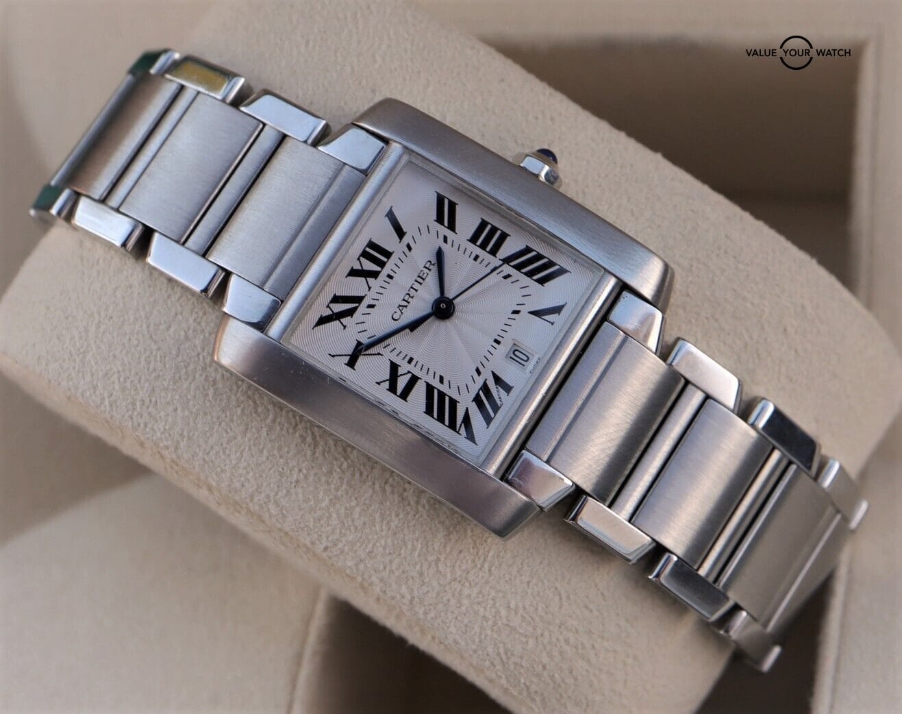 Cartier Tank Francaise Large Automatic Stainless Steel W51002Q3