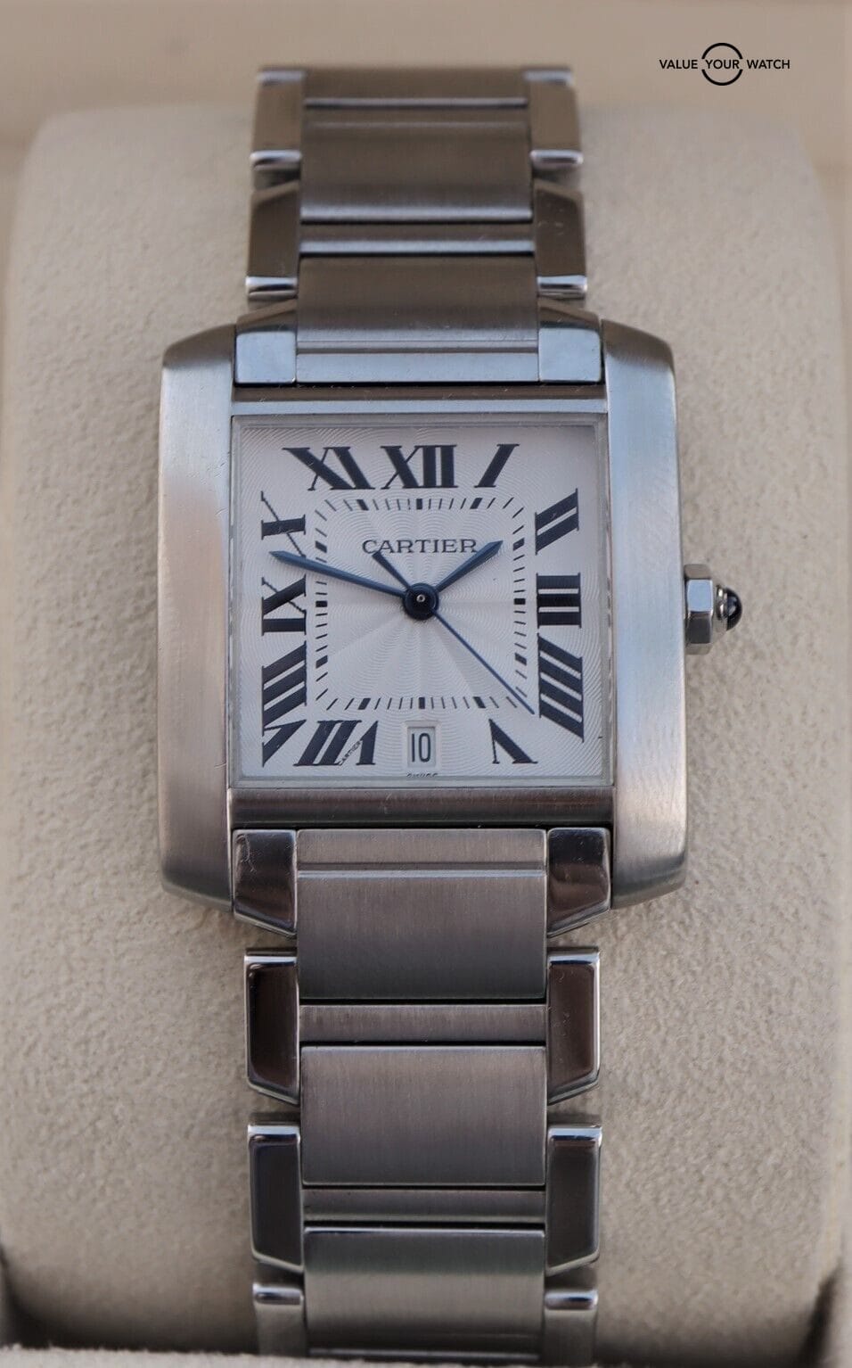 Cartier Tank Francaise Large Automatic Stainless Steel W51002Q3 - Image 6