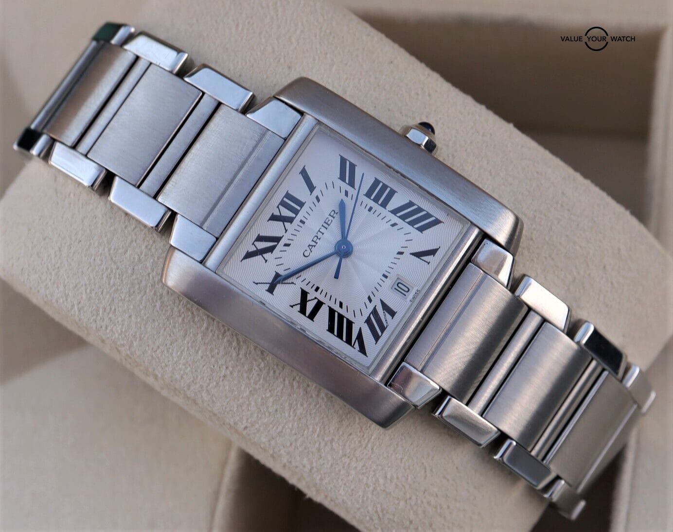 Cartier Tank Francaise Large Automatic Stainless Steel W51002Q3 - Image 7