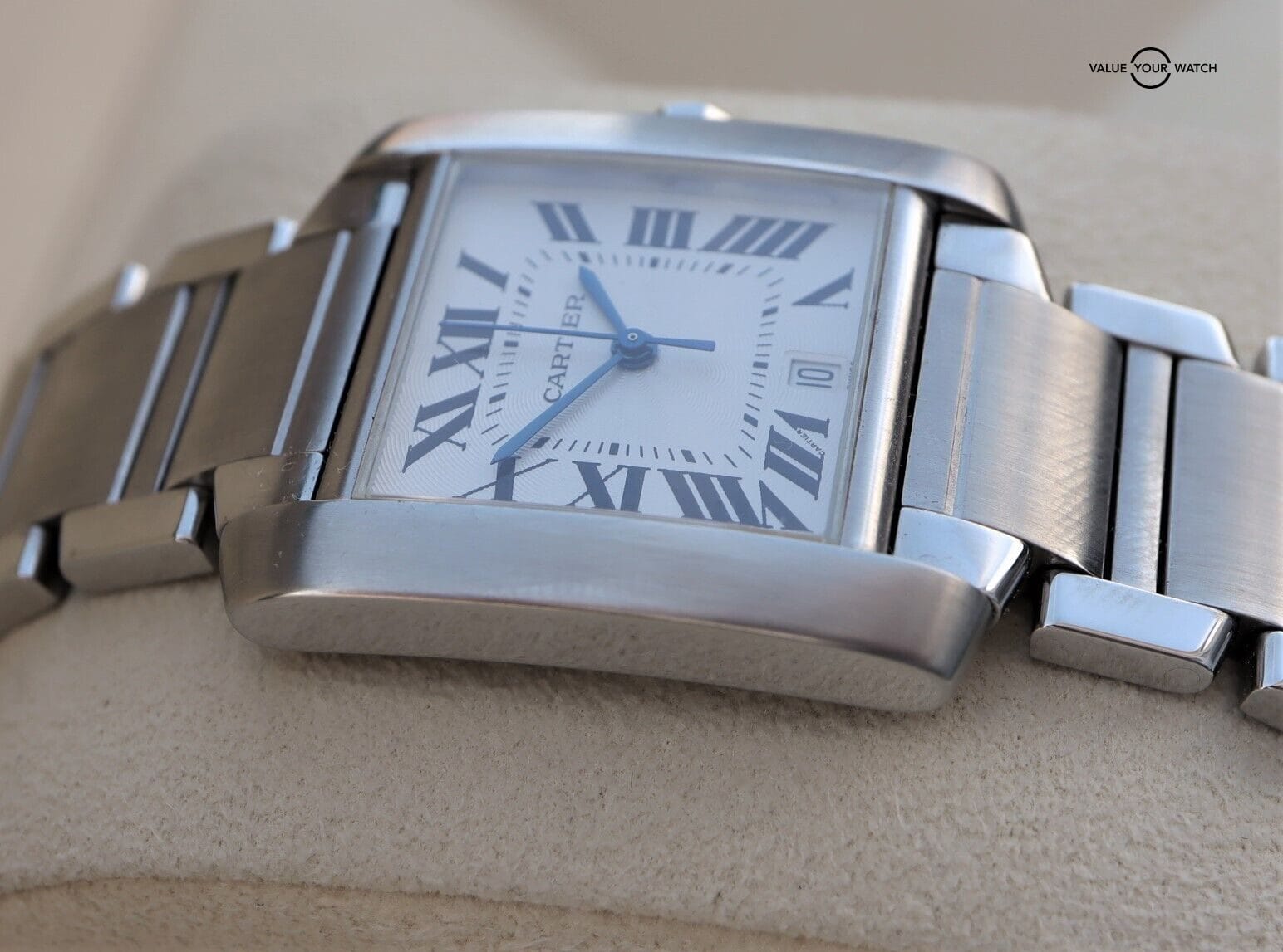 Cartier Tank Francaise Large Automatic Stainless Steel W51002Q3 - Image 10