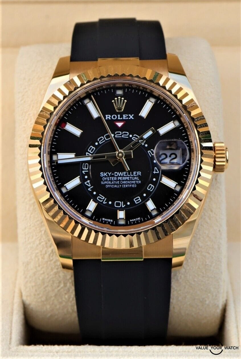 Rolex Sky-Dweller 326238 18K Yellow Gold 42mm 2021 BOXES/PAPERS/MINT!