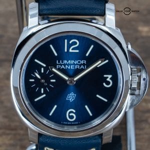 Panerai Luminor Blu Mare Steel Blue Dial Mens Watch PAM 1085 Box/Papers/Warranty