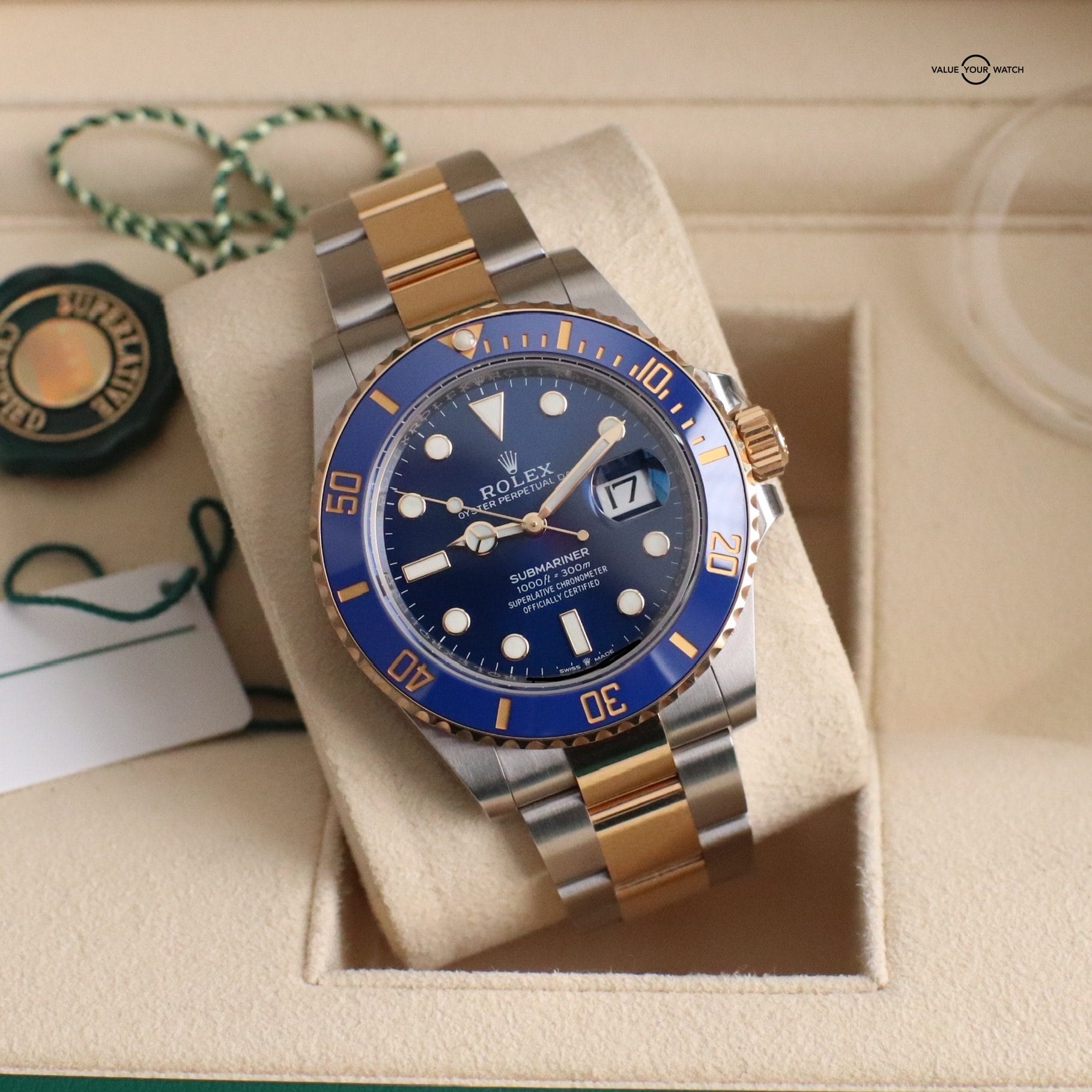 Rolex Submariner Date 41mm Two Tone Blue Dial 126613LB 2022 New