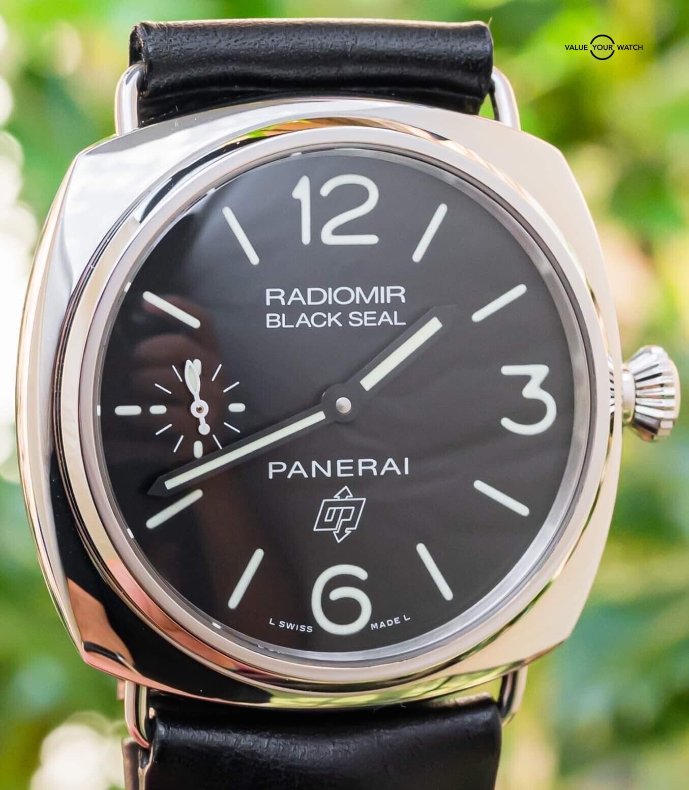 Panerai 380 Radiomir Black Seal 45 Black Complete Box PAM00380 PAM380 Pam 00380