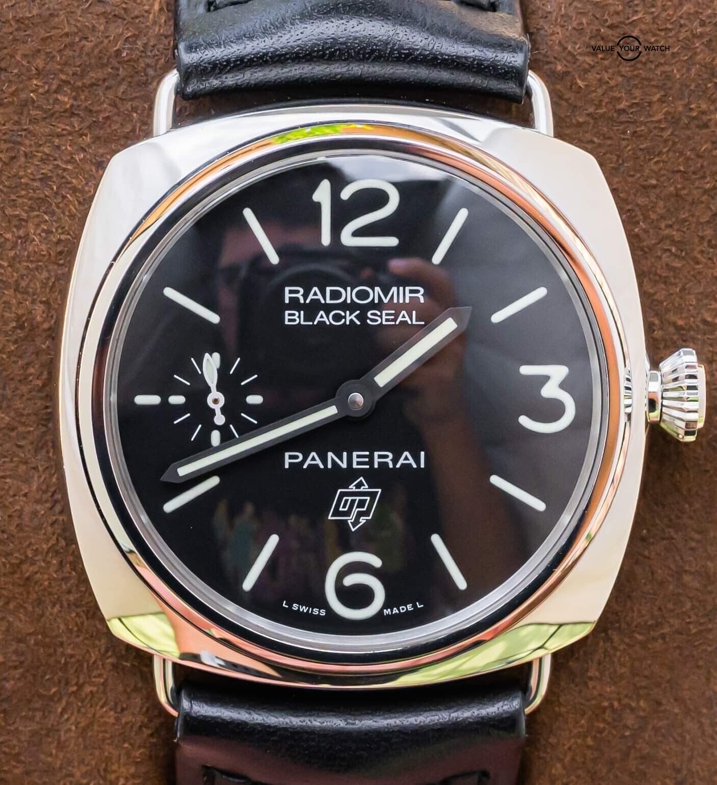 Panerai 380 Radiomir Black Seal 45 Black Complete Box PAM00380