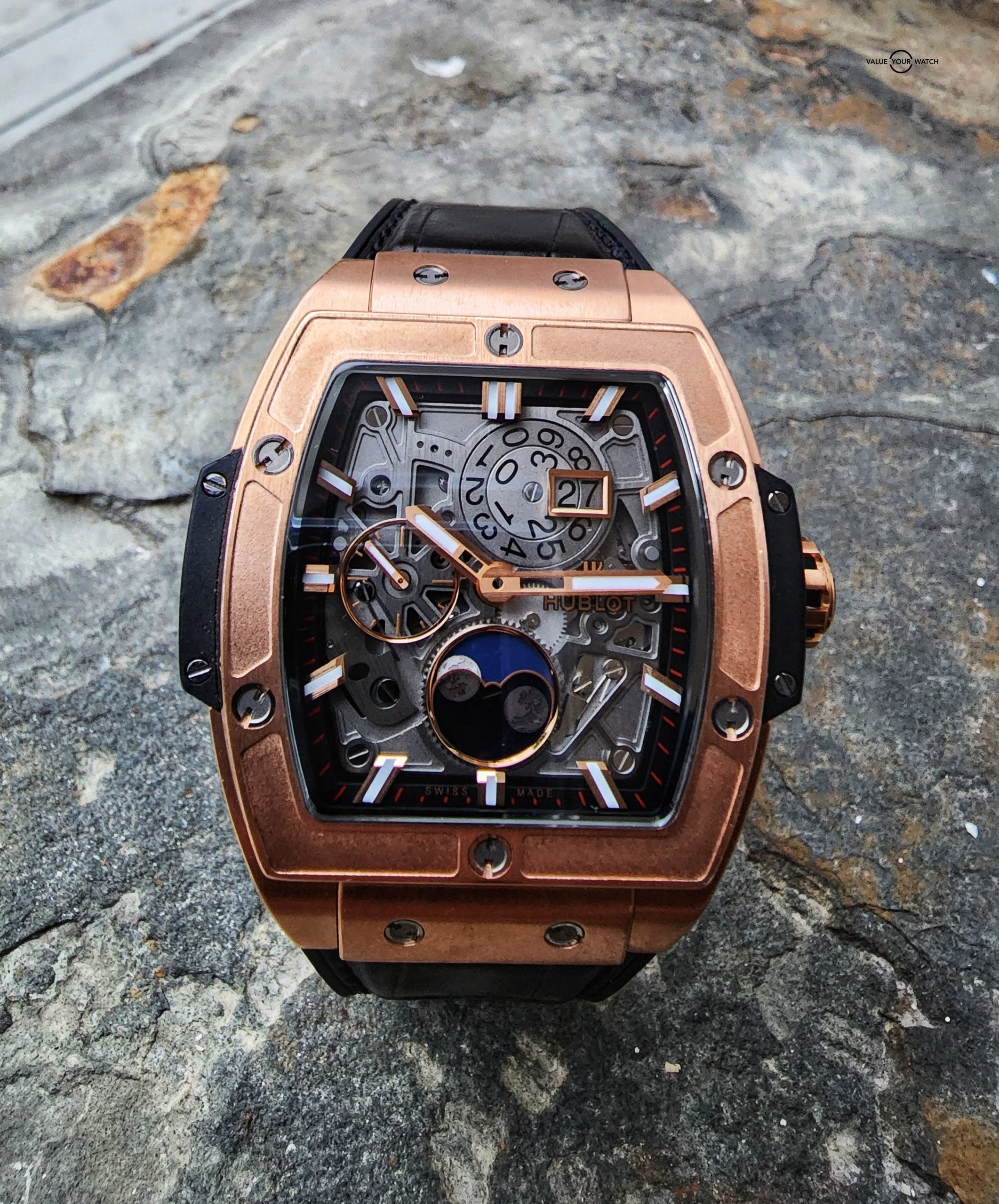 Hublot Spirit of Big Bang 42mm 18K Rose Gold King Moonphase Ref: 647.OX.1138.RX