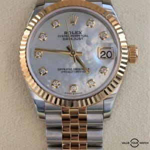 Rolex Datejust 31mm 18K Yellow Gold & SS Mother of Pearl 278273