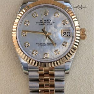 Rolex Datejust 31mm 18K Yellow Gold & SS Mother of Pearl 278273
