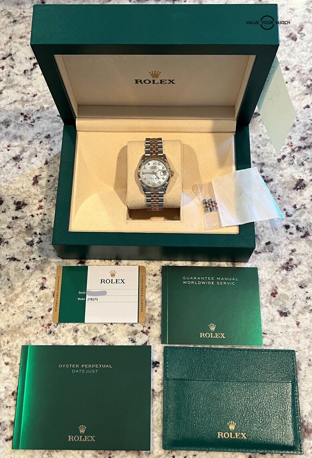 Rolex Datejust 31mm 18K Yellow Gold & SS Mother of Pearl 278273 BOXES/PAPERS! - Image 13