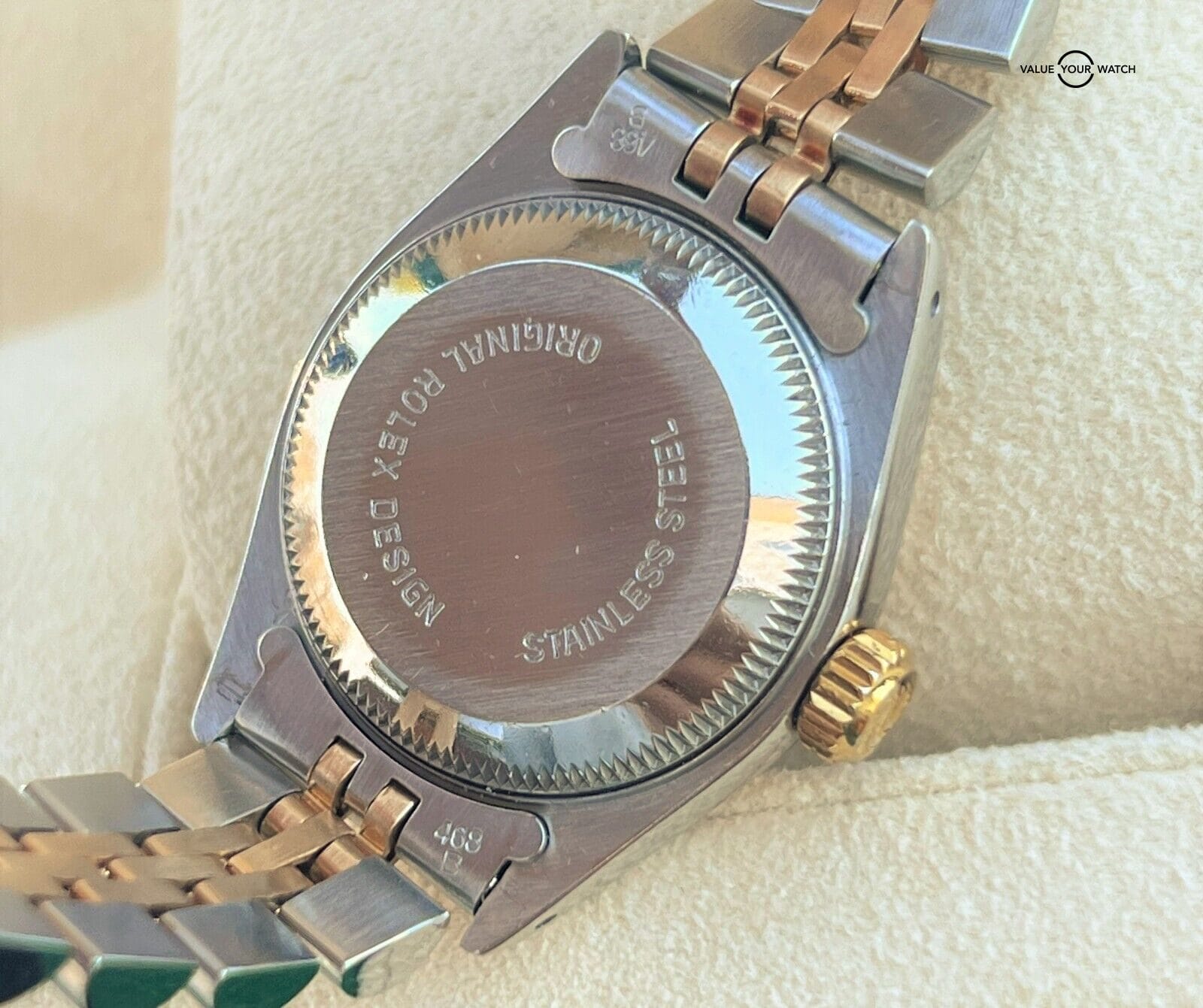 Rolex Lady Datejust 18K Yellow Gold & SS Blue Jubilee Arabic Dial RARE!! - Image 6