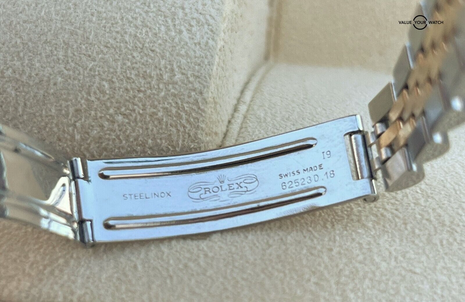 Rolex Lady Datejust 18K Yellow Gold & SS Blue Jubilee Arabic Dial RARE!! - Image 7