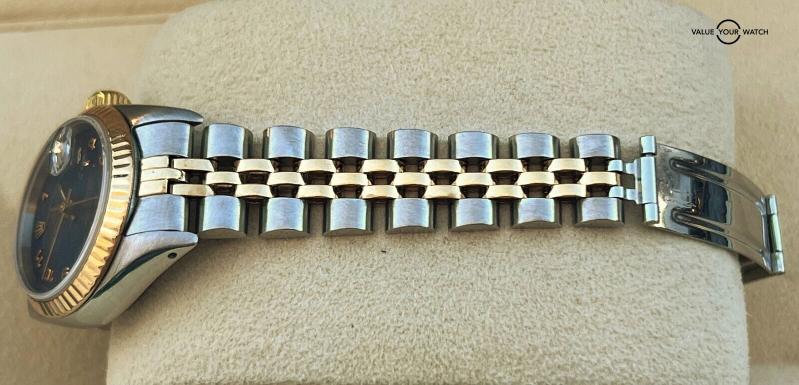 Rolex Lady Datejust 18K Yellow Gold & SS Blue Jubilee Arabic Dial RARE!! - Image 10