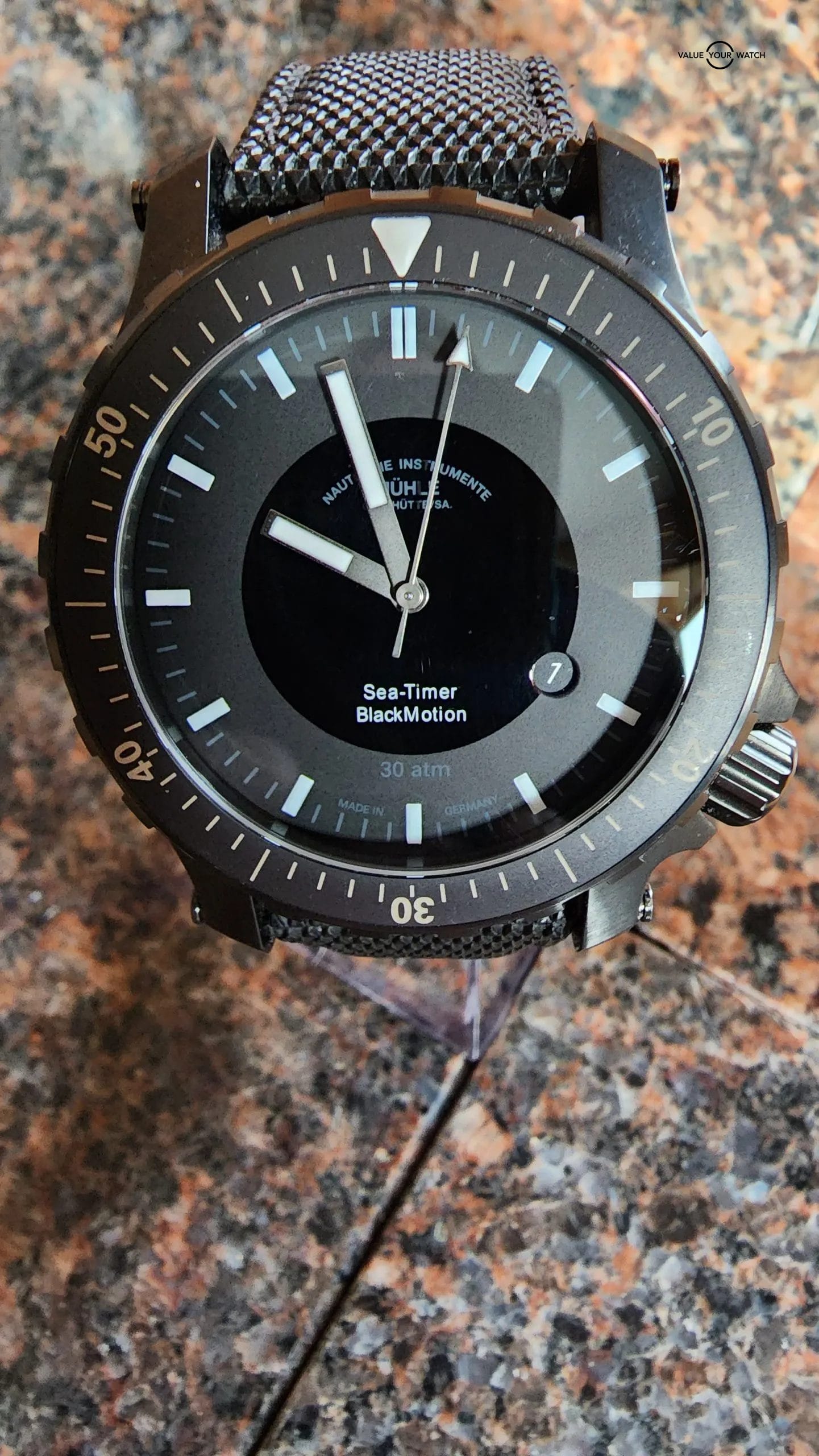 Glashutte Sea Timer Black Motion 44mm auto