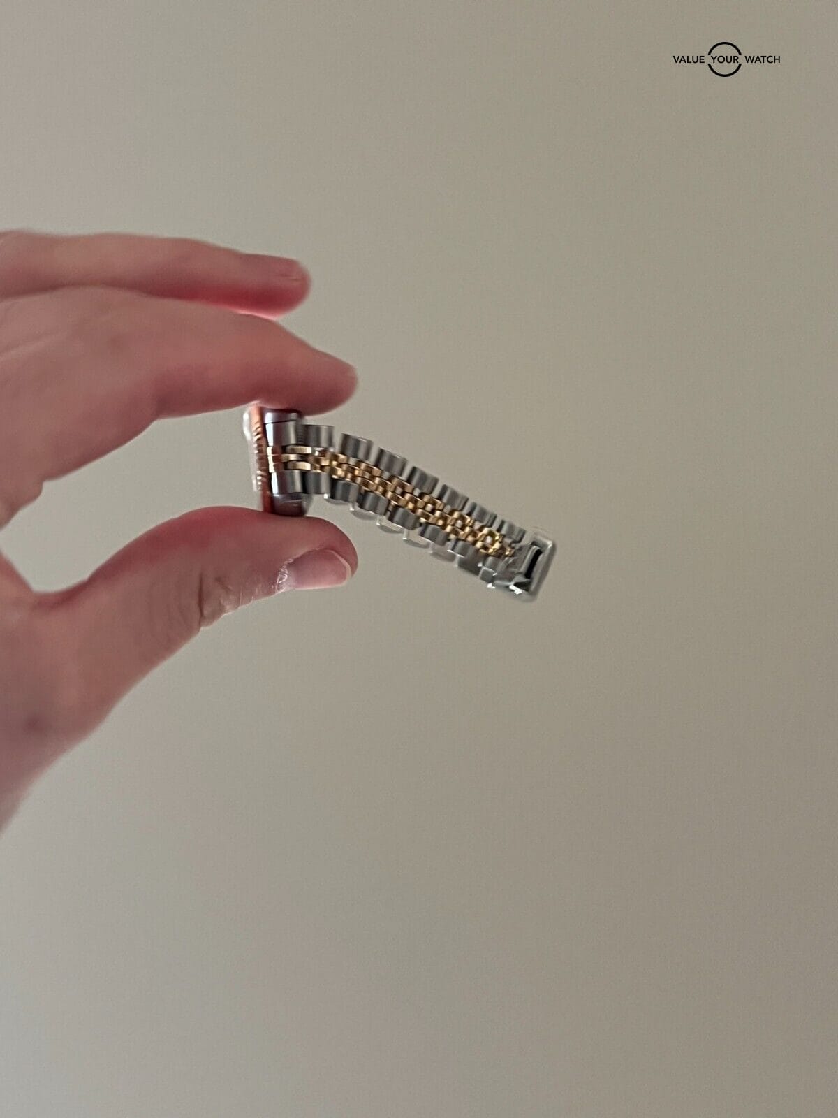 Rolex Lady Datejust 18K Yellow Gold & SS Cream Jubilee Arabic Dial RARE!! - Image 9