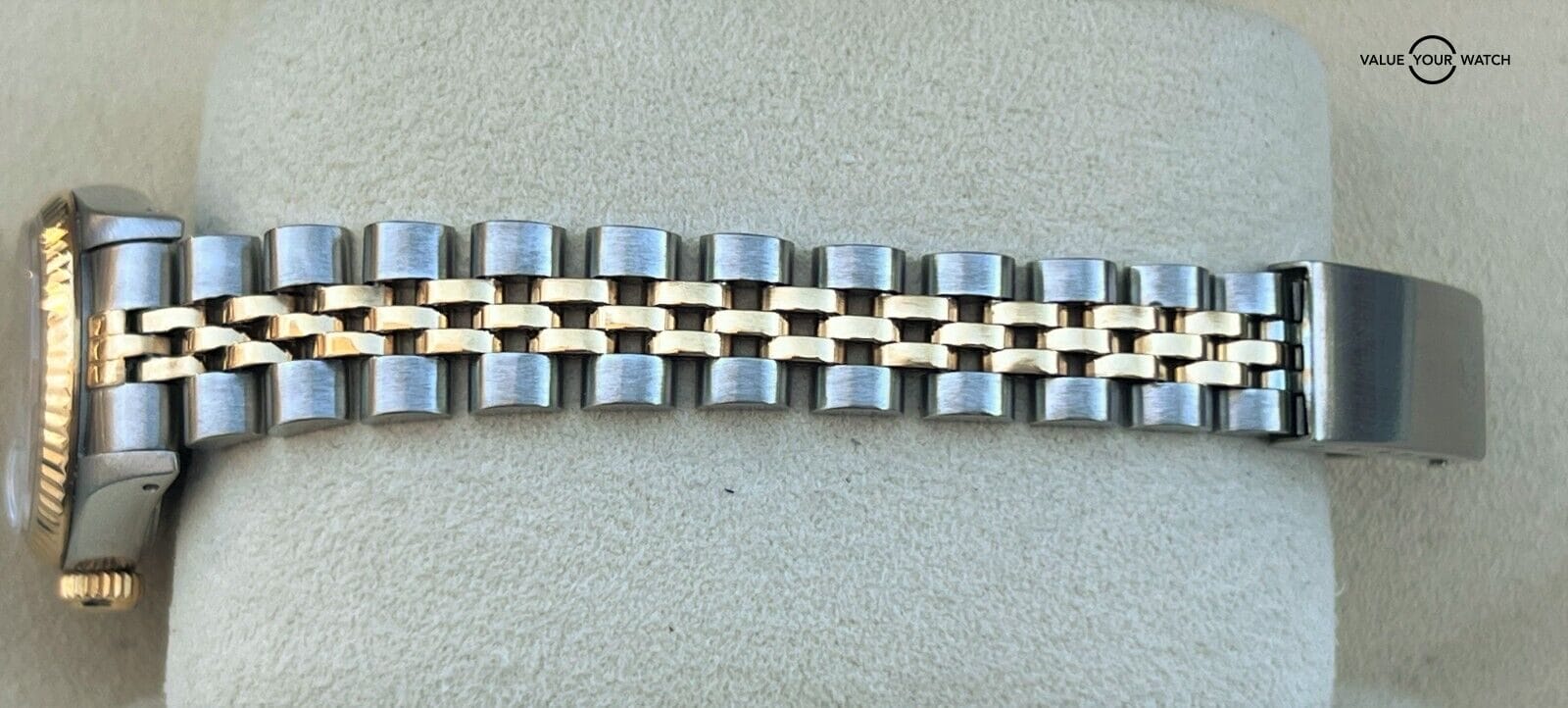 Rolex Lady Datejust 18K Yellow Gold & SS Cream Jubilee Arabic Dial RARE!! - Image 12