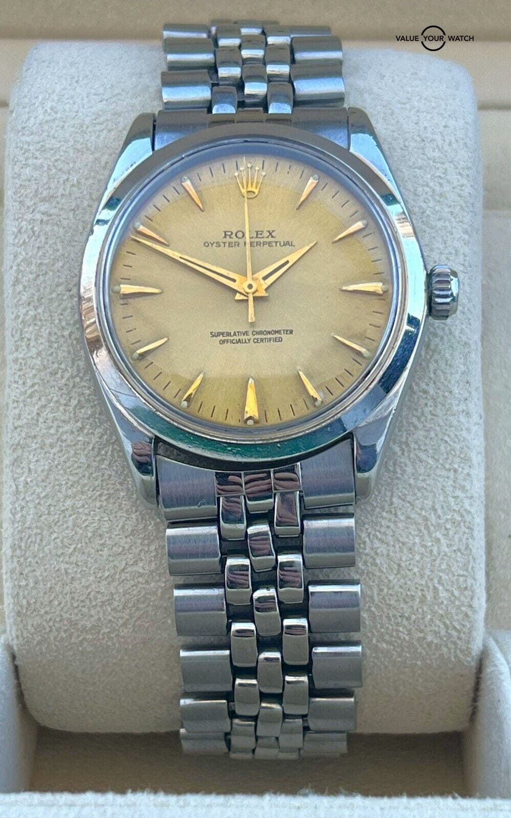 Rolex 5552 Vintage Oyster Perpetual 34mm Automatic Stainless Steel RARE Value Your Watch