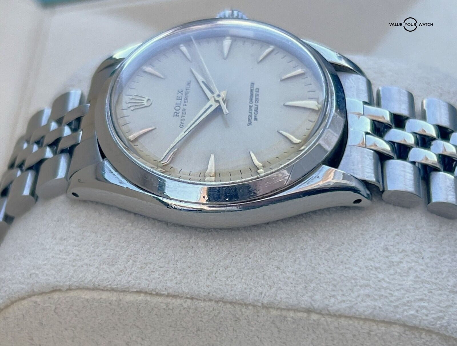 Rolex 5552 Vintage Oyster Perpetual 34mm Automatic Stainless Steel RARE!! - Image 6