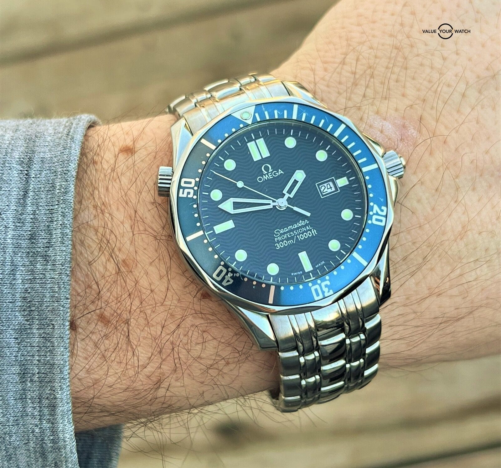 Omega Seamaster Professional 300m 41mm Stainless Steel Quartz 2541.80 - Image 8