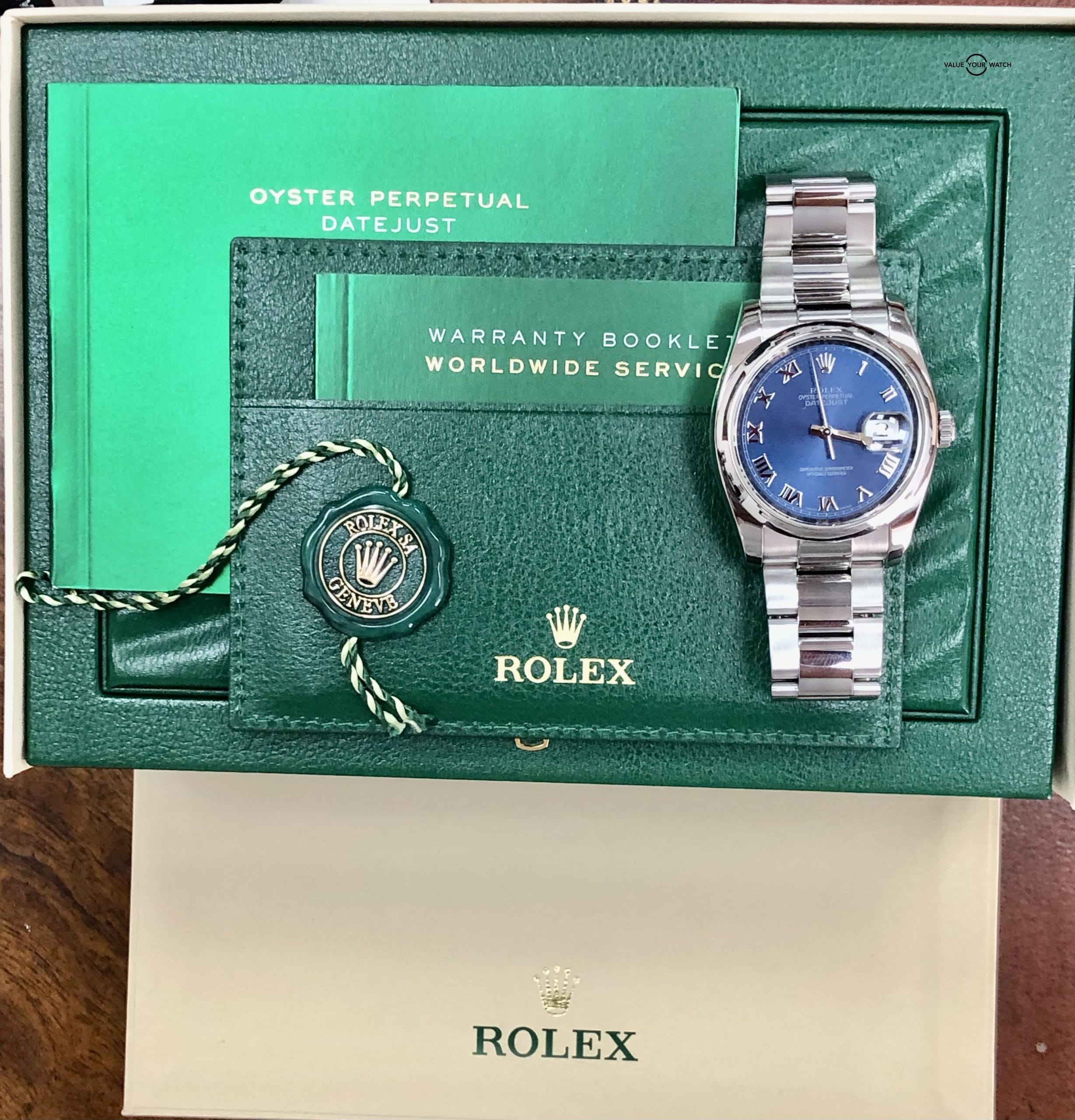 Rolex Datejust 36mm Oyster blue roman dial 116200 - Image 2