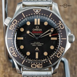 OMEGA Seamaster Diver 300M 007 No Time To Die Titanium Watch 210.90.42.20.01.001 Box and Papers