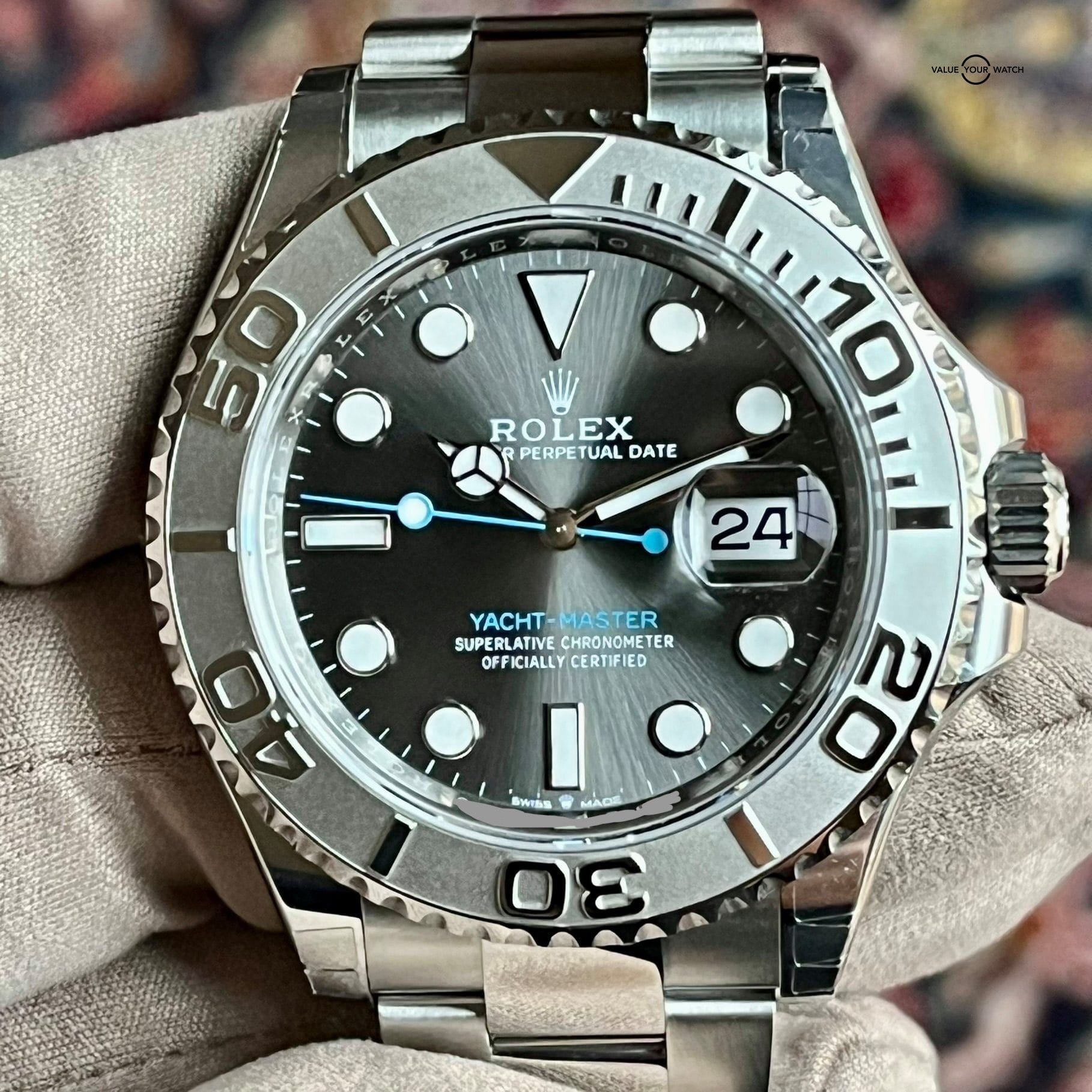 Brand New UNWORN 2023 40mm Rolex Yacht-Master 126622 Complete Set Box/Papers