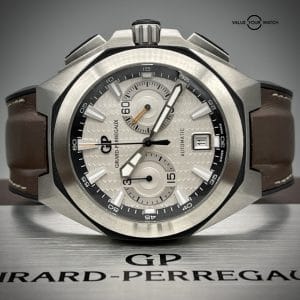 Girard Perregaux Chrono Hawk 49970 44mm Stainless Watch Complete Set