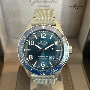 Glashutte Original SeaQ Panorama Date Blue 1-36-13-02-81034 - COMPLETE 2022 SET
