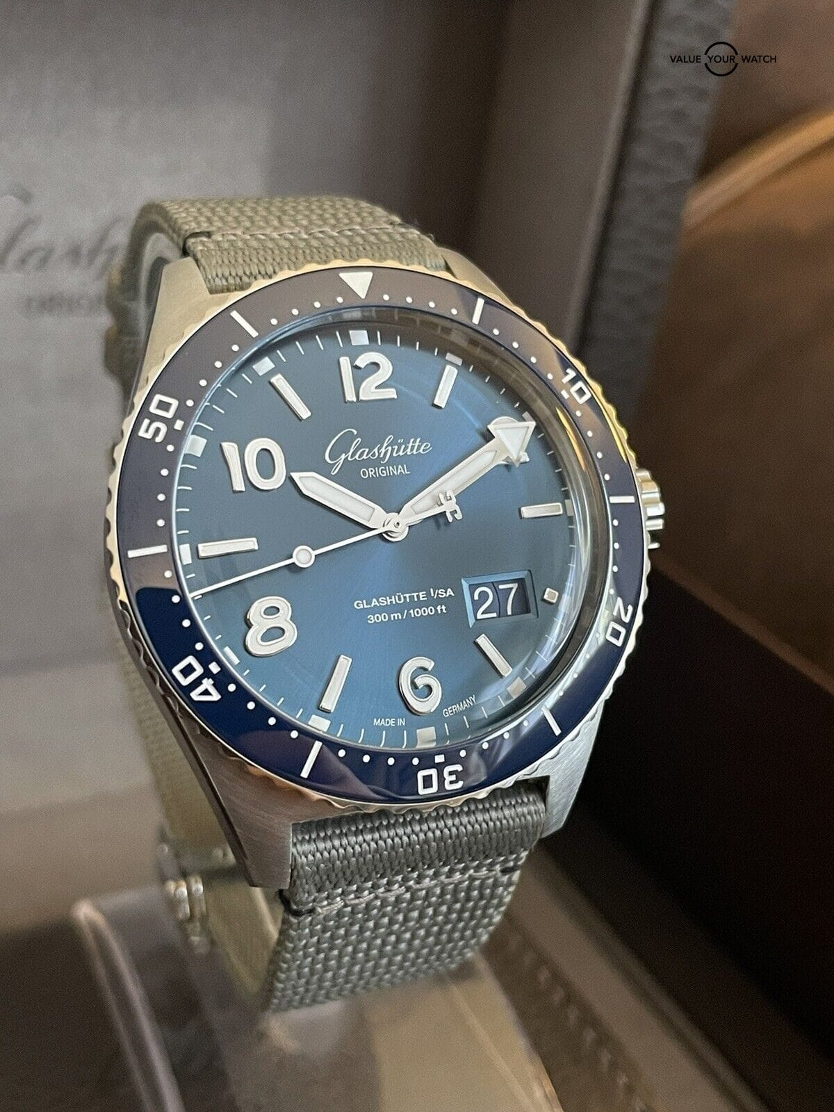 Glashutte Original SeaQ Panorama Date Blue 1-36-13-02-81034 - COMPLETE 2022 SET - Image 3