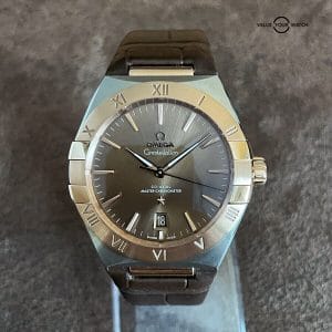 Omega Constellation Sedna Gold and Steel 39mm 131.23.39.20.13.001 COMPLETE SET